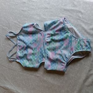 Girl's Mermaid One Piece Swimsuit